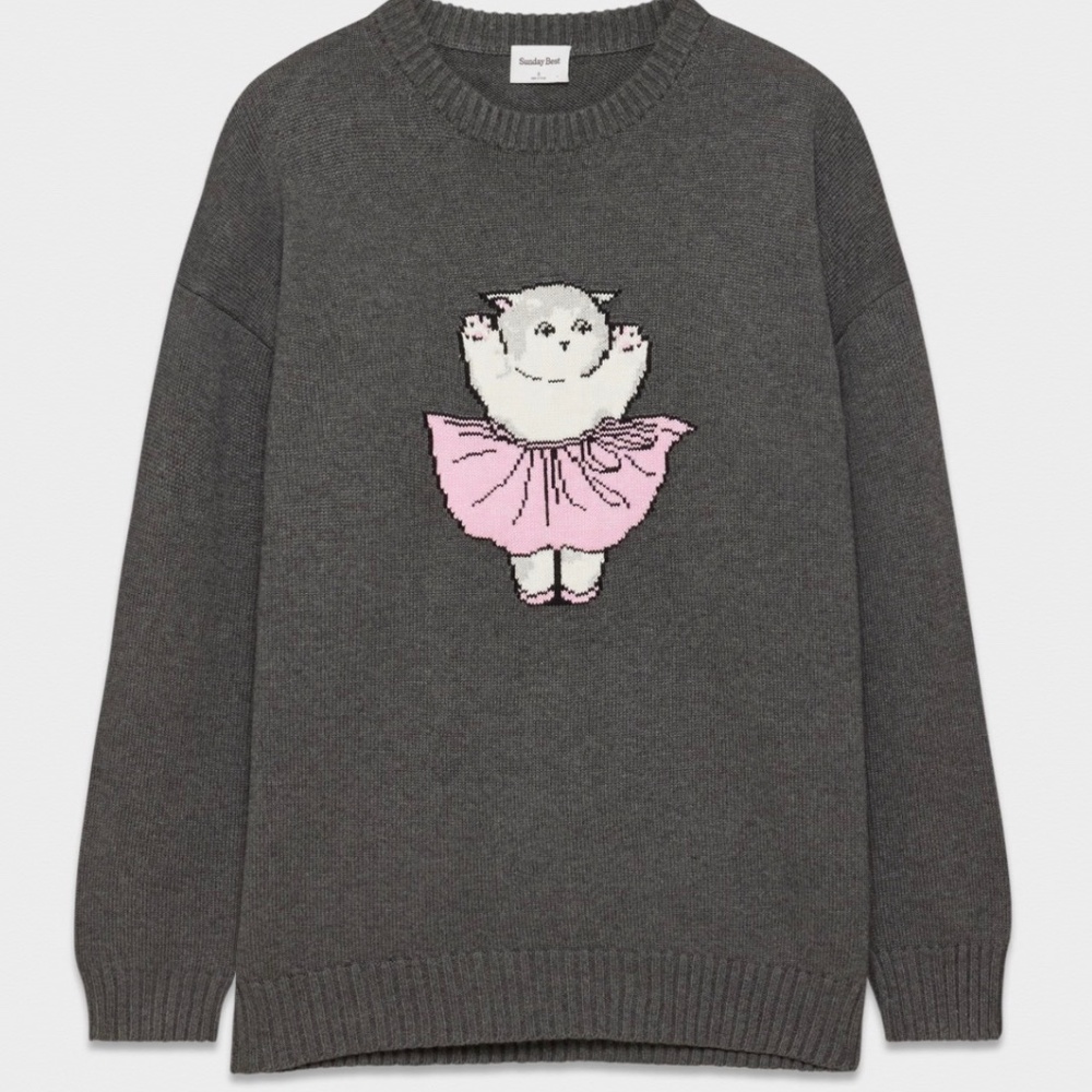 Aritzia Sunday Best Peggy cat sweater size L